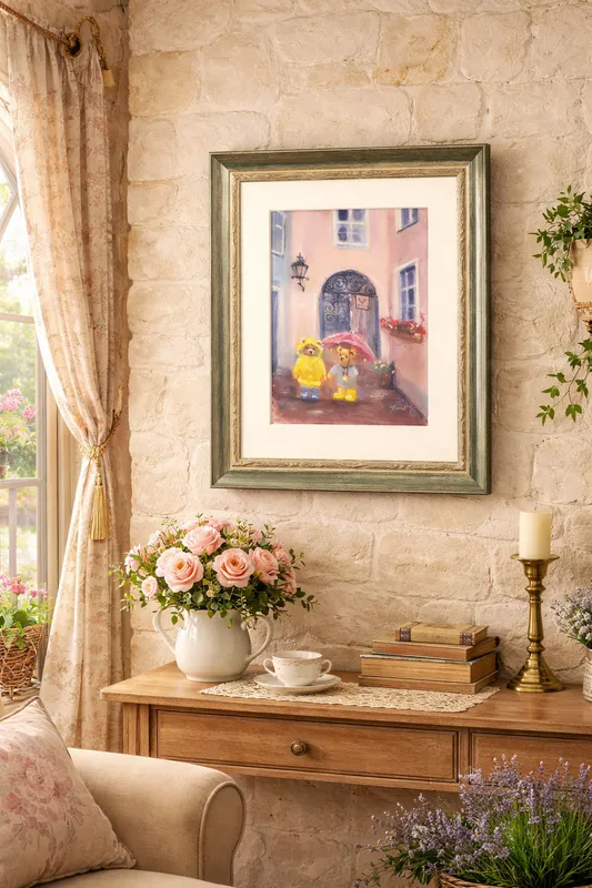 クマ達の雨の日散歩