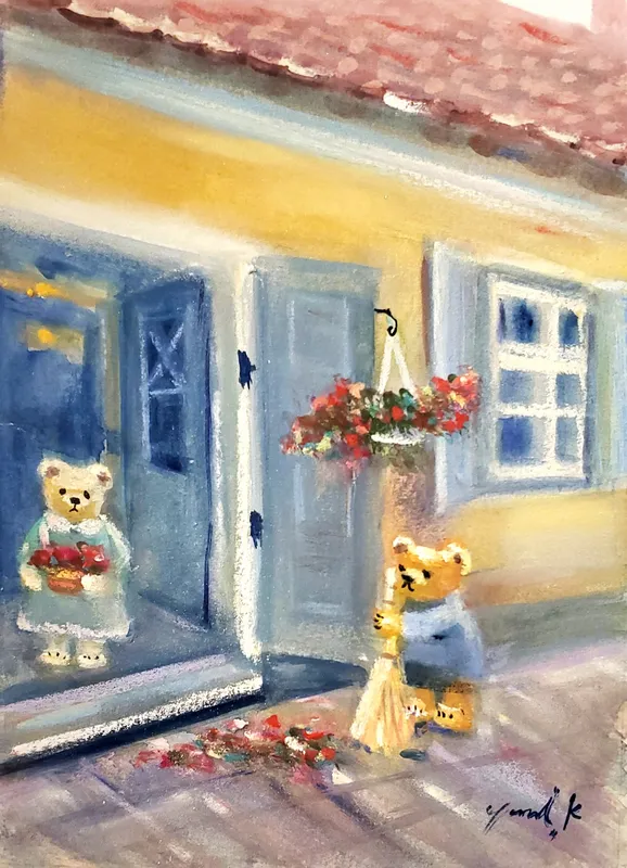 クマ達の朝仕事