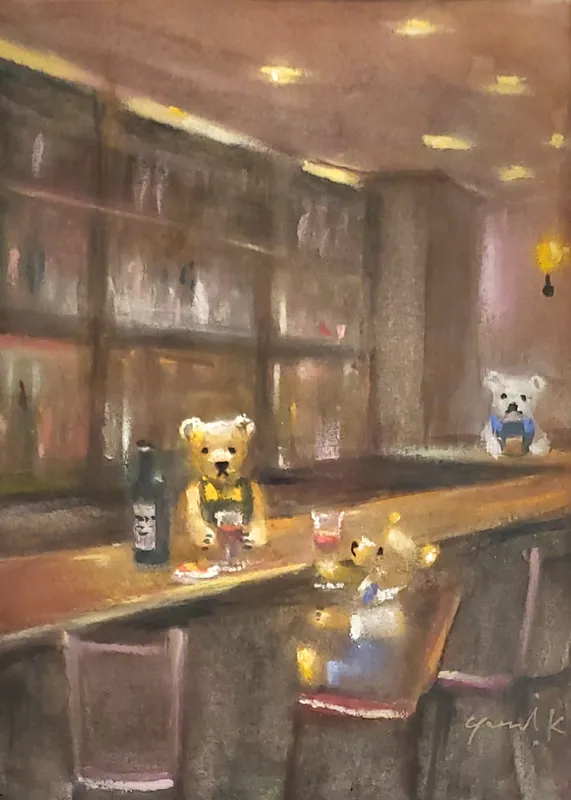 バーテンダーのクマ