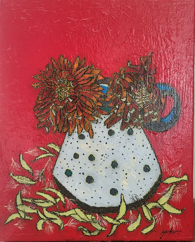 枯れてゆく「名前のわからない花」