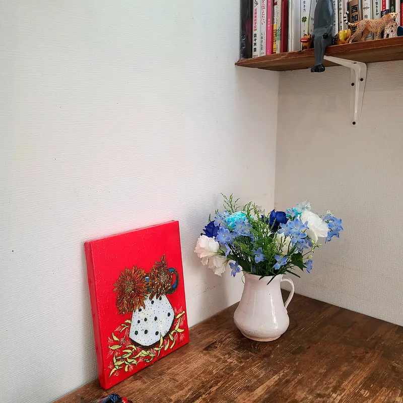 枯れてゆく「名前のわからない花」