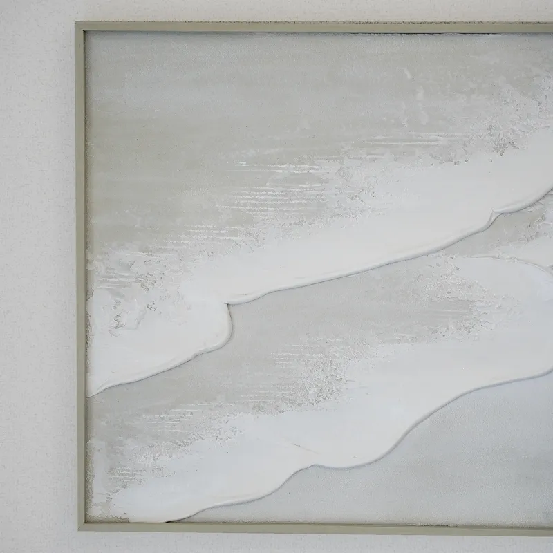 40×60cm Beach 海の絵　グレージュ