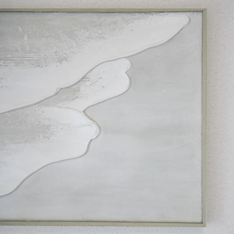 40×60cm Beach 海の絵　グレージュ