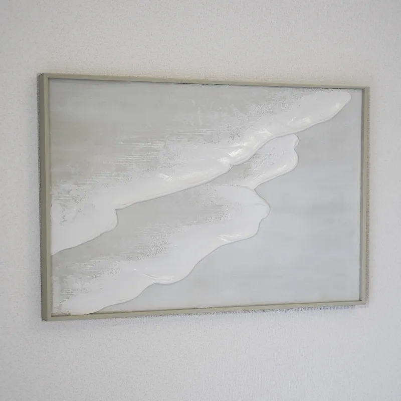 40×60cm Beach 海の絵　グレージュ