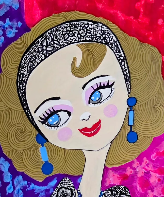 レースを纏った女の子