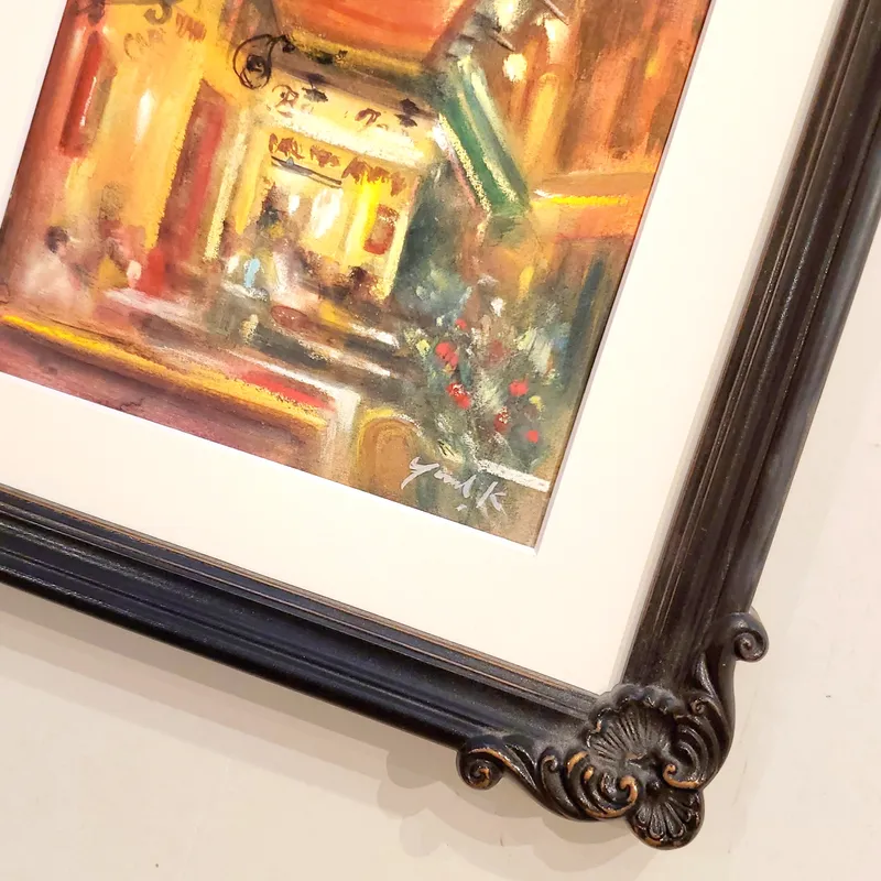 夜のカフェテラス