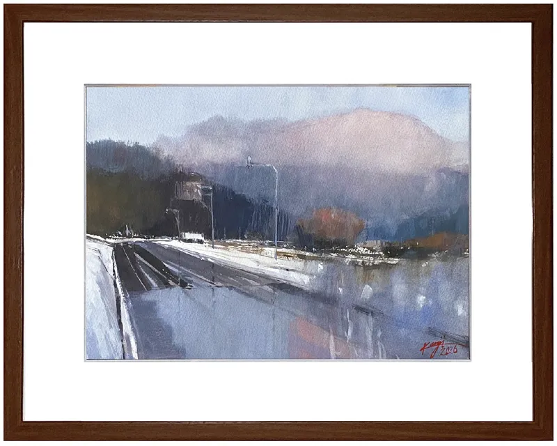 故郷恩原への道