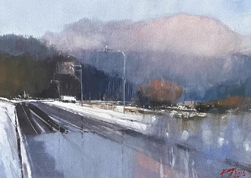 故郷恩原への道