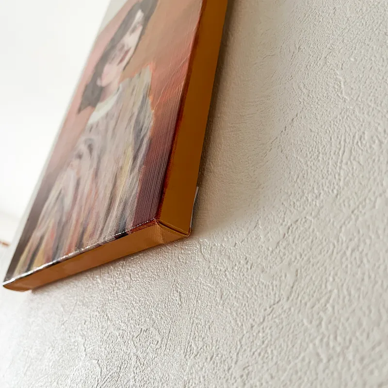 ニットを着た女性(加筆複製画)