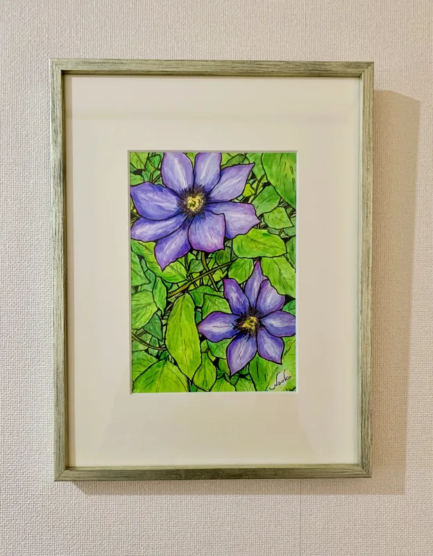 緑の中でひらく