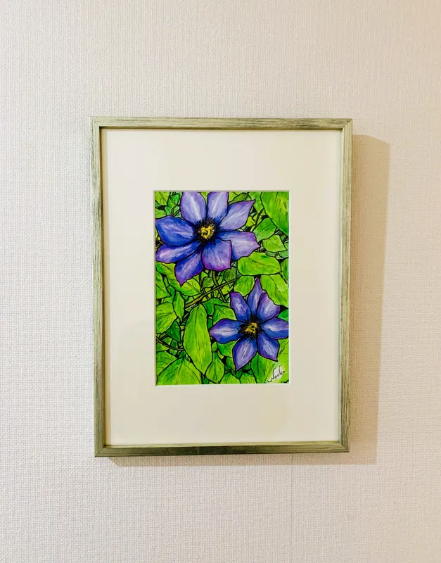 緑の中でひらく