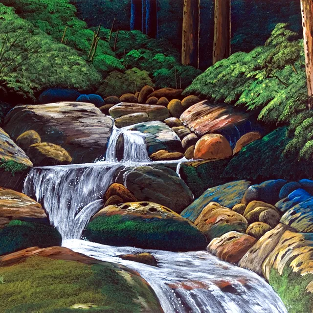 淡々と川の流れ