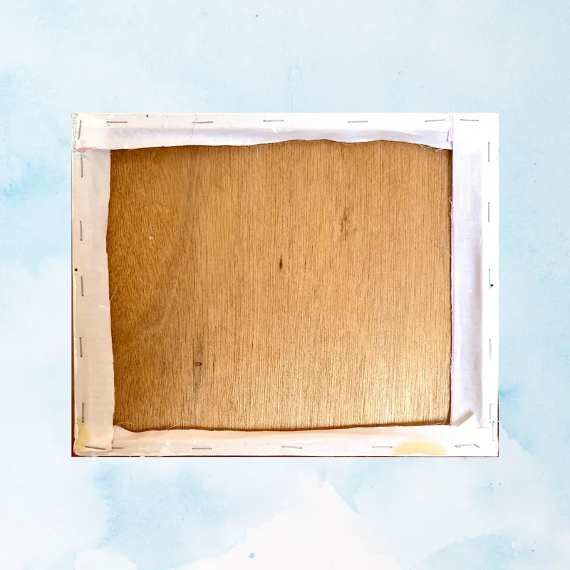 風景画「遠い日のベンチ」油彩画 / F3 額付き