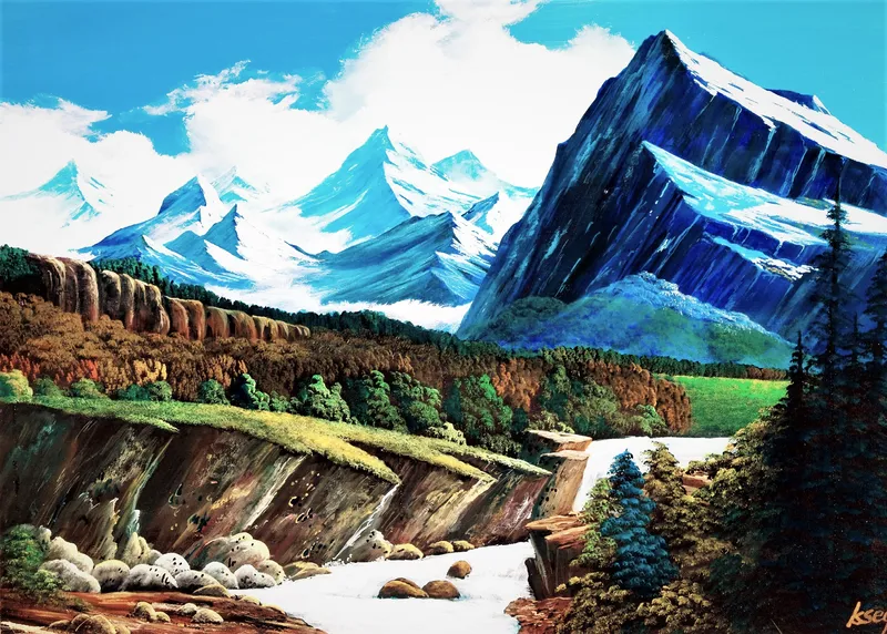 ロッキー雪解けの河