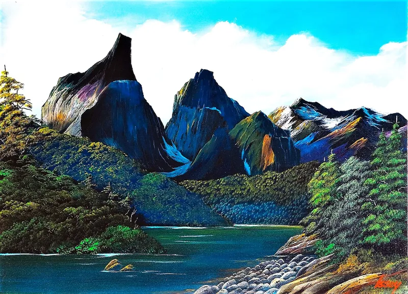奇山の清流