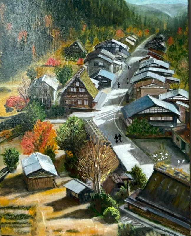 秋彩の合掌