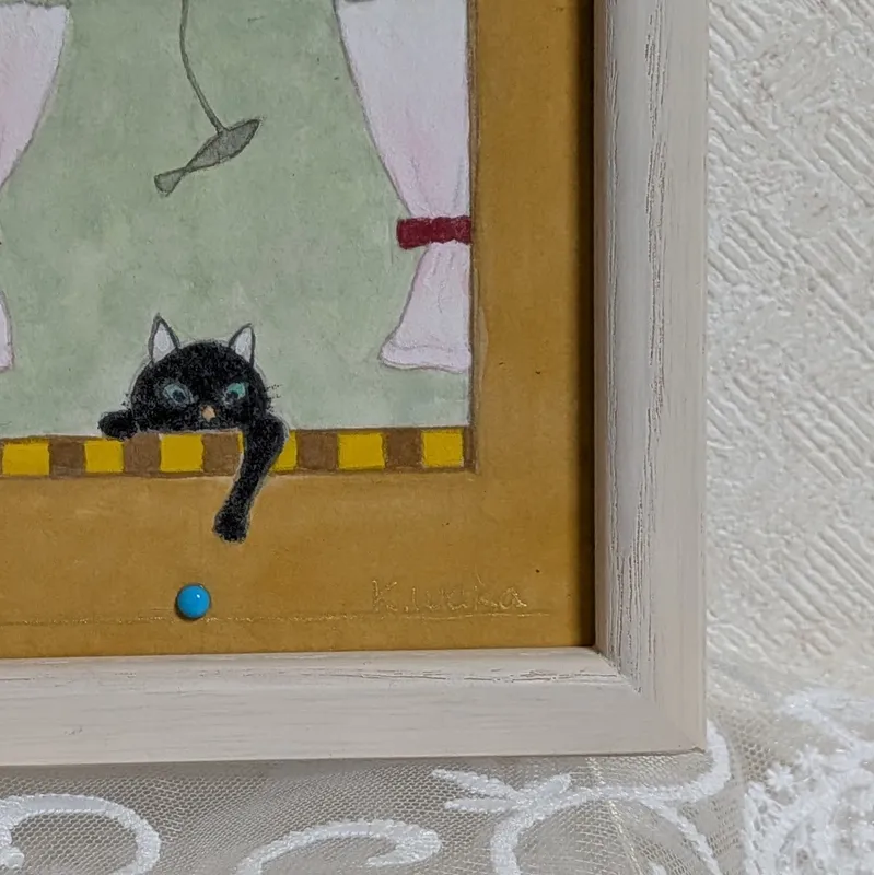 窓辺の黒猫