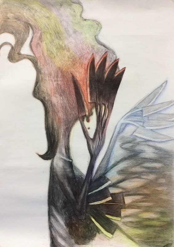 Smoke (Side) #4 - DRAWING
