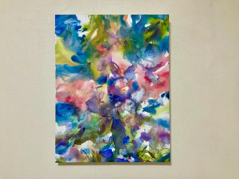 花々　絵画のためのFlowers　フラワーズ　アクリル絵画　色彩絵画　限定作品