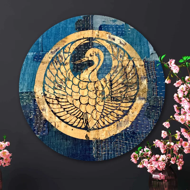 丸に鶴の丸　Tsuru no Maru with a outer circle